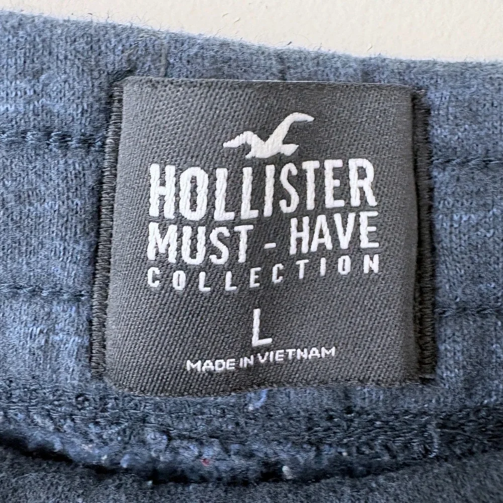 Hollister Must Have Collection Joggers Sweatpants Mens L Navy Blue Athleisure‎